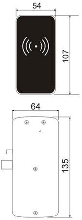 Электронный мебельный замок Z-495 EHT